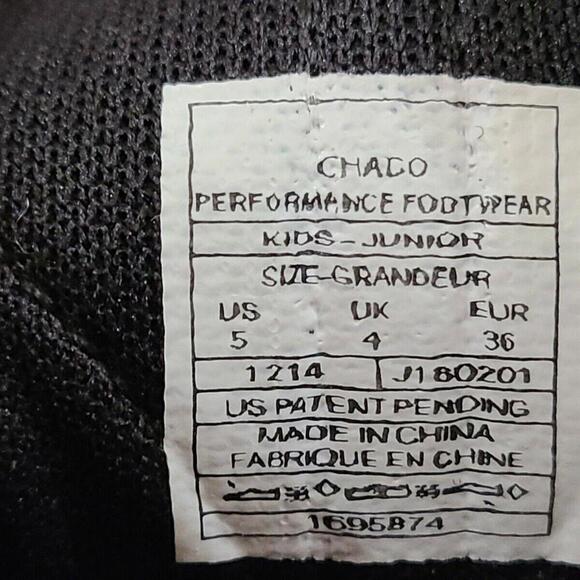 Chaco Sandals Kids Size 5 Youth Red Black Water - Picture 3 of 4